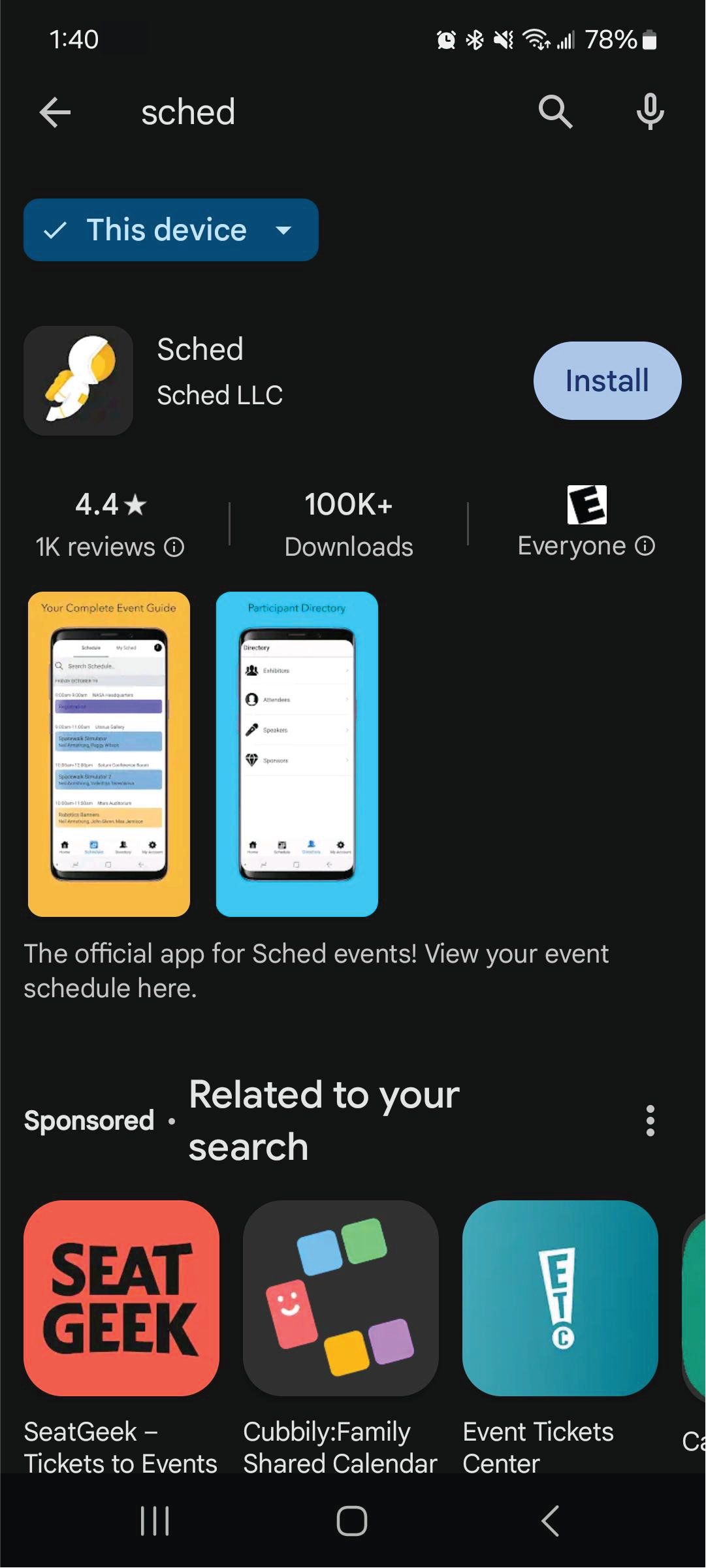 Sched Tech Edge App