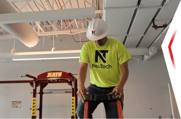 Nex-Tech technician hard at work.