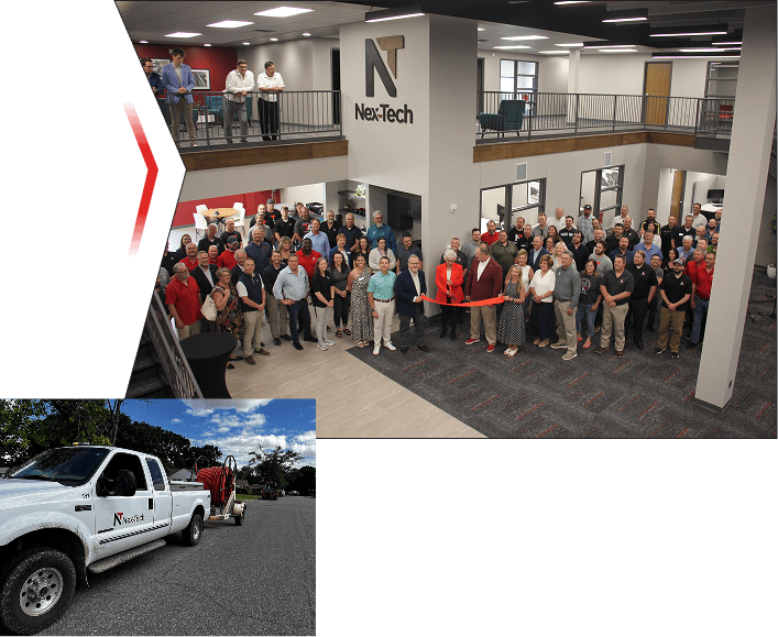 75 Years of Service showcased with Nex-Tech Service trucks and our newly opened store in Salina, Kansas.
