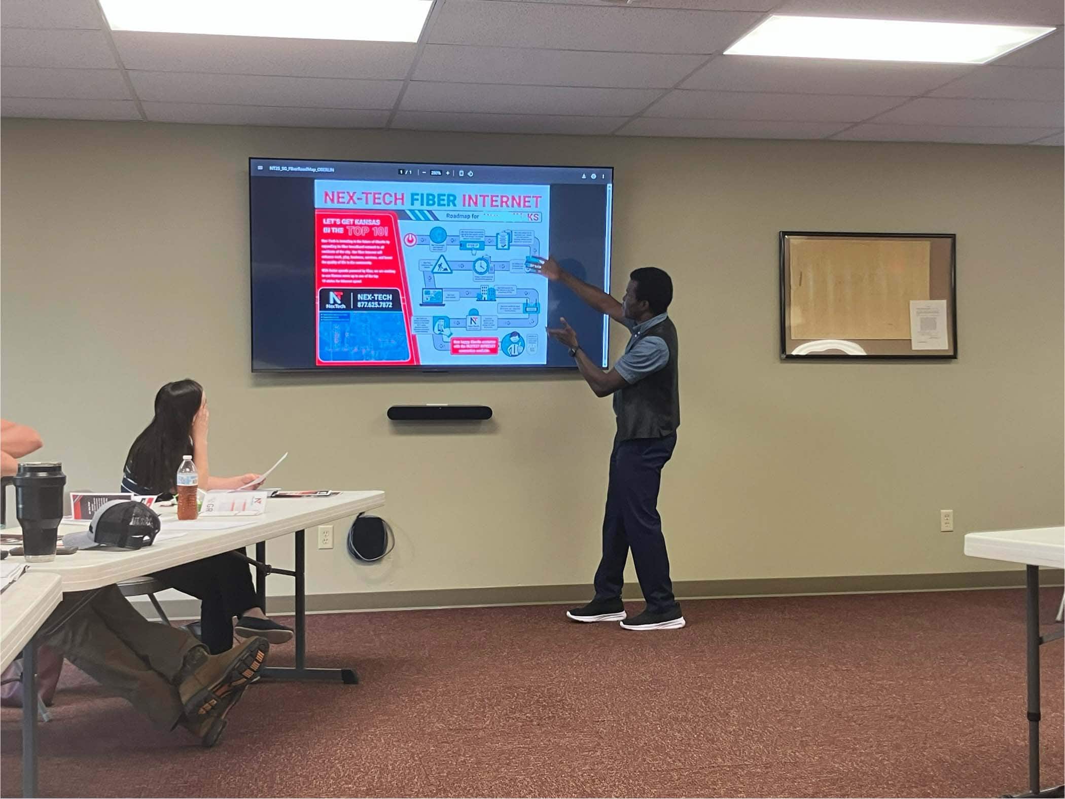 Friday presenting to Goessel. Friday presenting to Goessel.