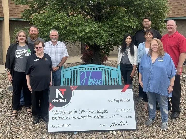 Nex-Tech Celebrates Mental Health Month with Employee-Driven Charity Donation Nex-Tech Celebrates Mental Health Month